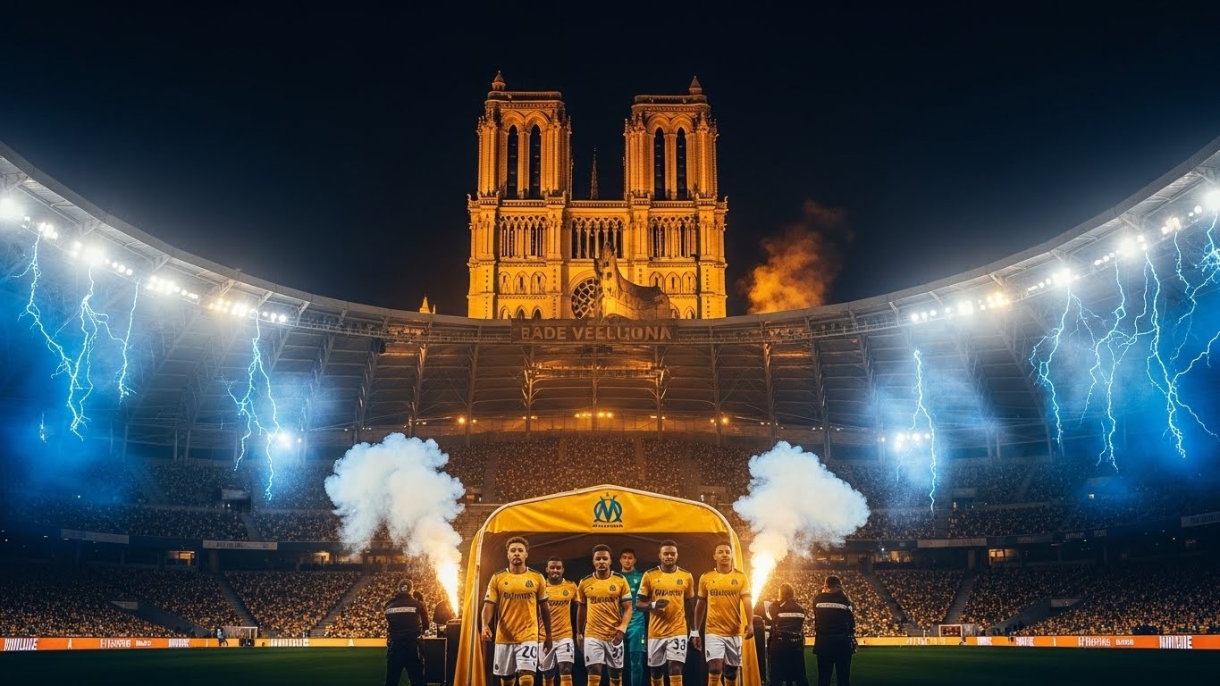 Découvrez pourquoi l’OM portera un sublime maillot doré contre Toulouse ce samedi. Un hommage vibrant à Notre-Dame de la Garde redorée, avec des détails qui sentent bon Marseille !