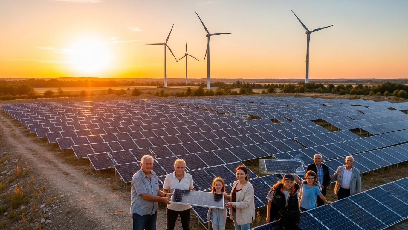 Découvrez comment un petit village de Charente-Maritime lance le premier parc solaire citoyen du département avec 3 à 4% de rendement garanti. Plus rentable que le Livret A et 100% local !