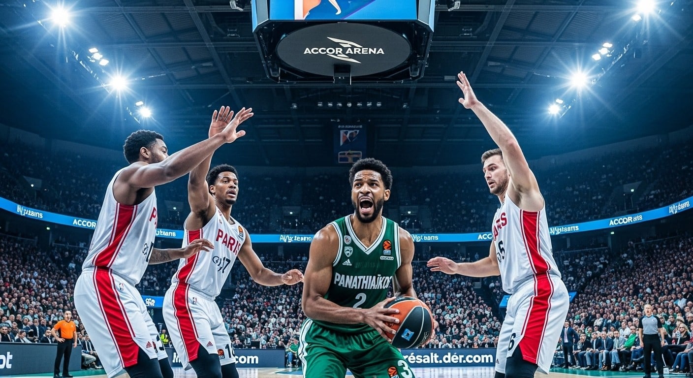 Découvrez le match événement à l'Accor Arena : T.J. Shorts affronte son ex-club Paris Basketball avec Panathinaïkos. Euroligue explosive, ambiance survoltée !
