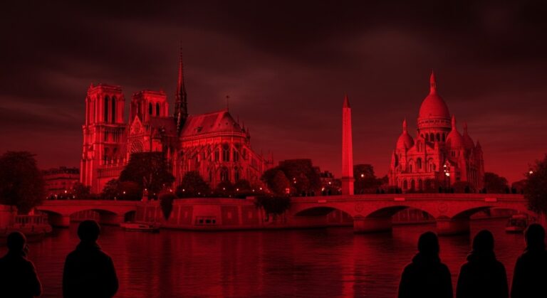 Paris en Rouge : Pourquoi ces Monuments s’Illuminent ce Soir