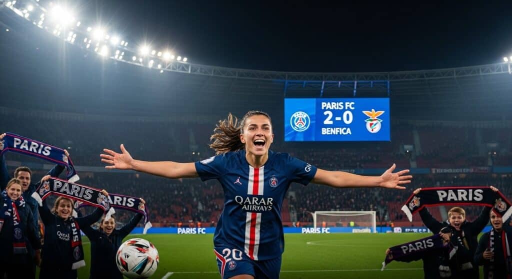 Paris FC-Benfica 2-0 : La Victoire Qui Change Tout en Ligue des Champions