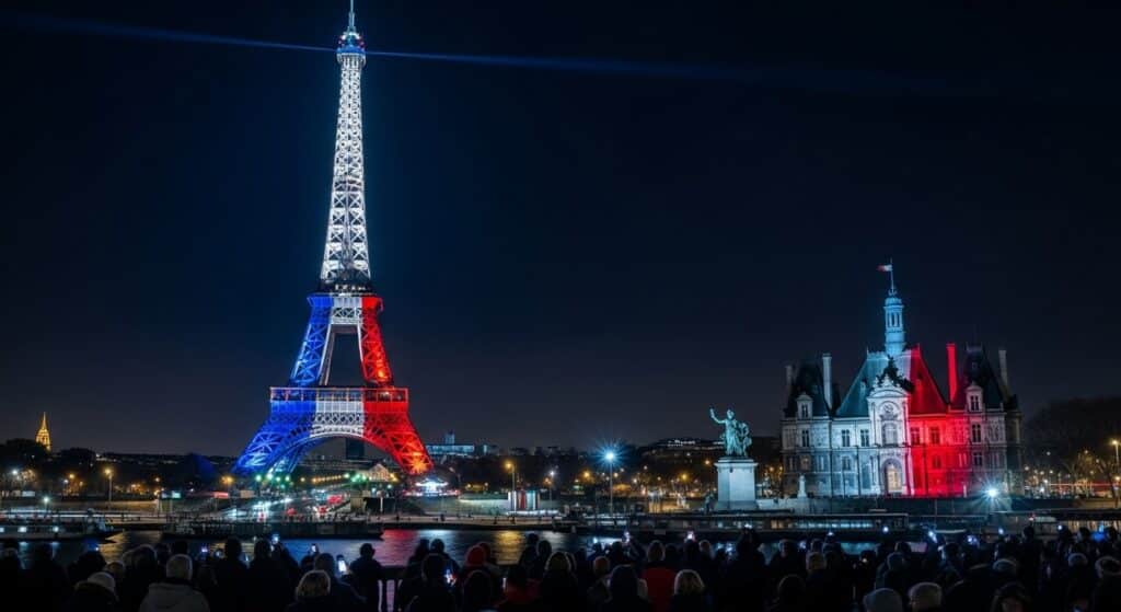 Paris S’Illumine en Tricolore pour le 13 Novembre