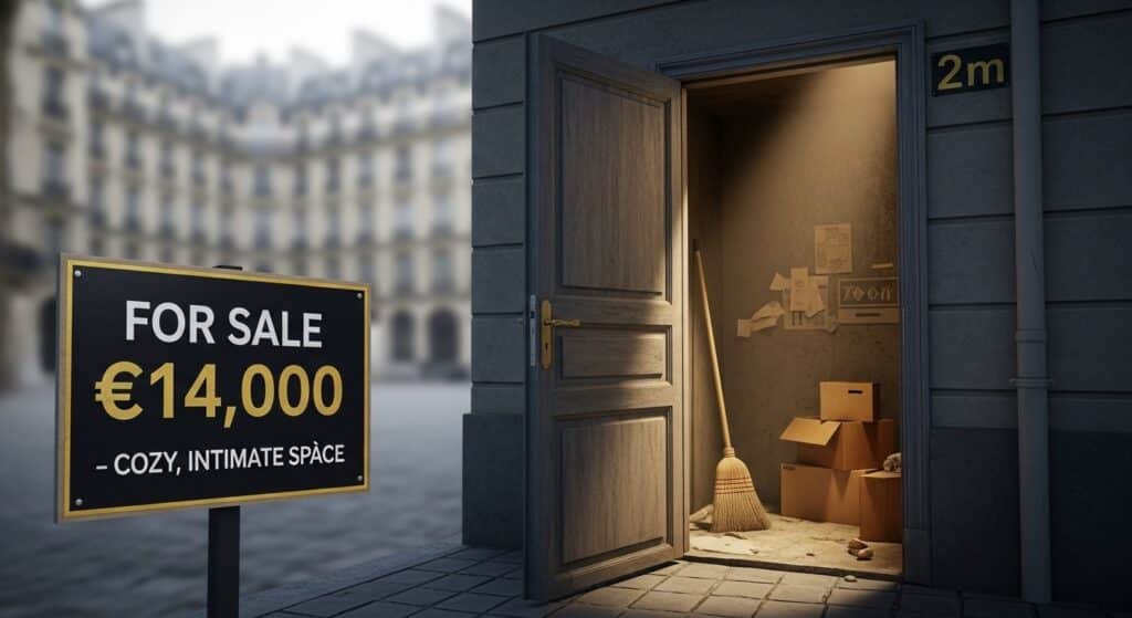 Paris : Un Débarras de 2m² à 14000€, Folie Immobilière ?