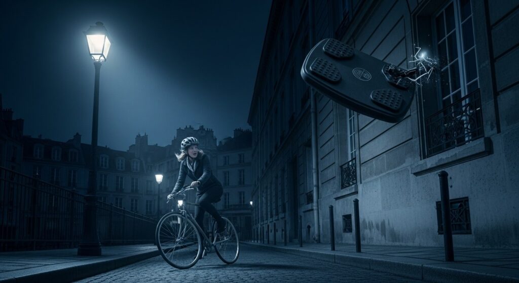 Paris : Une Cycliste Grièvement Blessée par un Objet de 7,5 kg