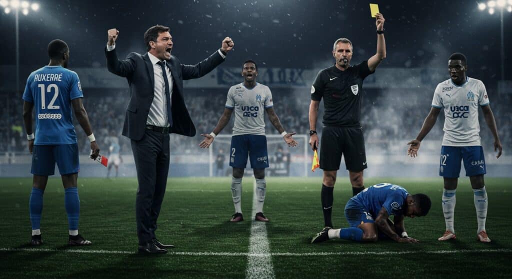 Pélissier Fustige l’Arbitre Après Défaite d’Auxerre