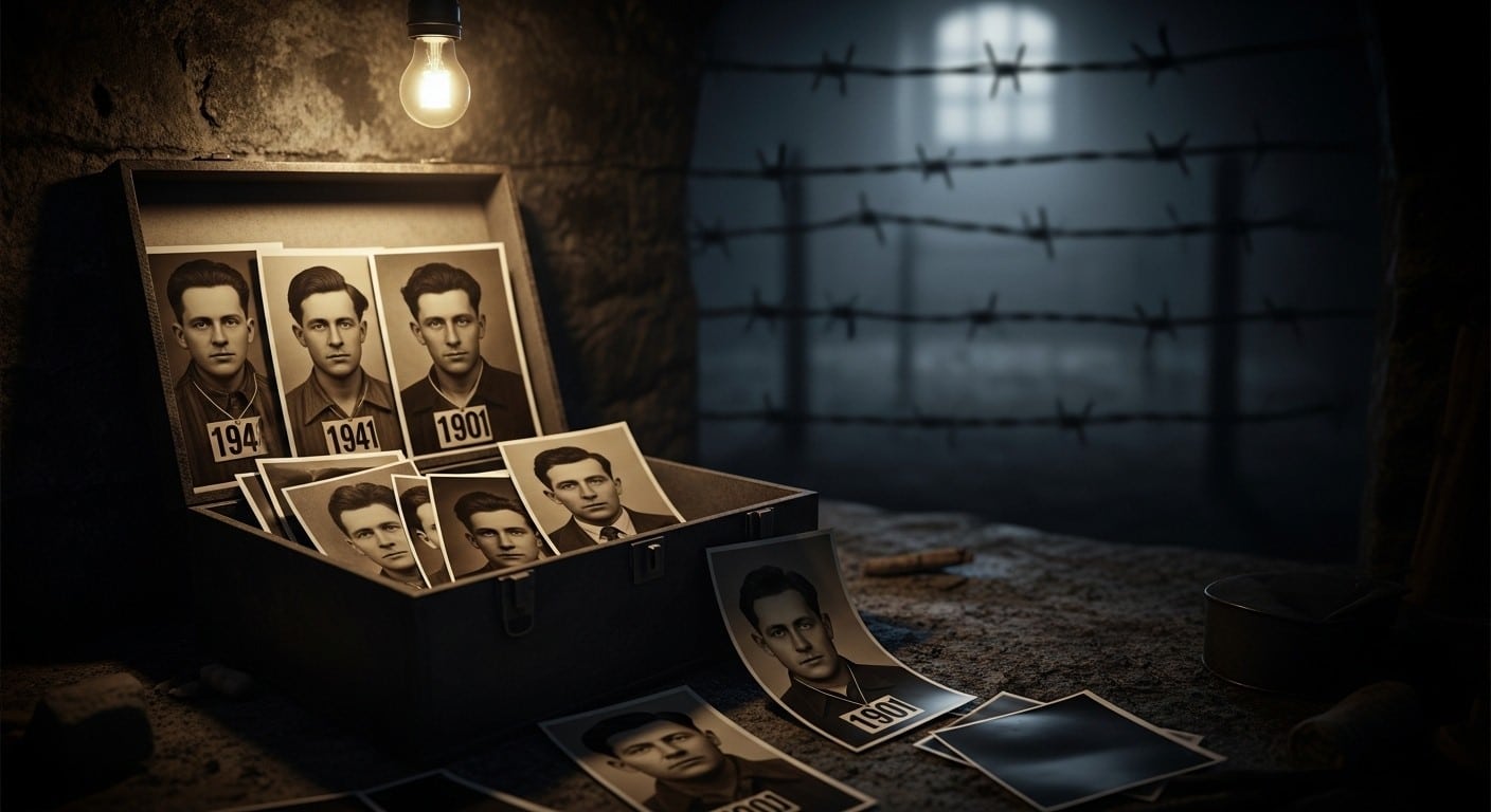 Découverte exceptionnelle : 36 portraits de résistants internés en 1941 refont surface après 80 ans dans une cave. Visages oubliés, matricules, déportation... Plongez dans cette histoire émouvante.