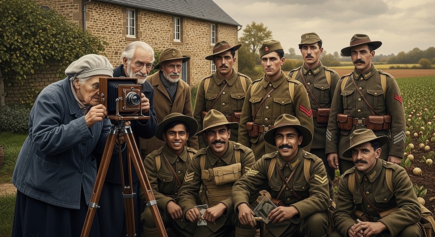 Découvrez les 4000 photos incroyables de soldats du monde entier prises par un couple à Vignacourt pendant la Grande Guerre. Un trésor historique révélé.