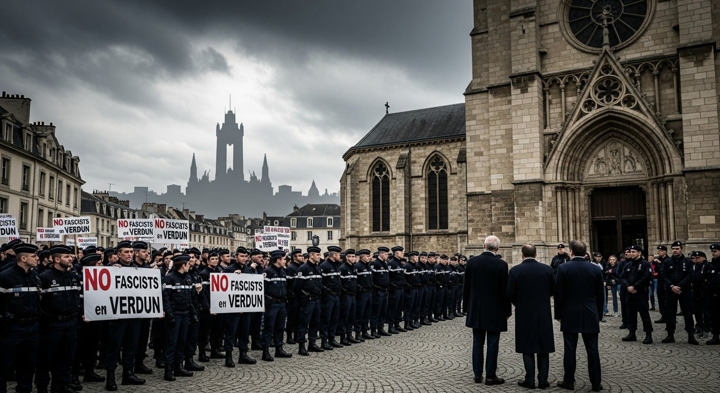 Découvrez le face-à-face tendu à Verdun entre soutiens et opposants à une messe en hommage à Pétain. Indignations, cordons de sécurité et plainte pour révisionnisme : que s'est-il passé ?