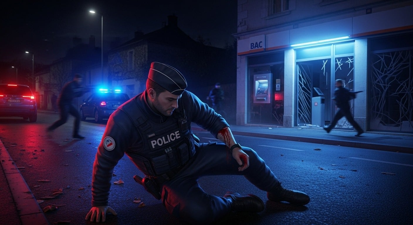 Un policier de la BAC grièvement blessé par balle lors d'une intervention pour cambriolage à Saint-Germain-du-Puy. Les auteurs en fuite, détails choc et analyse.