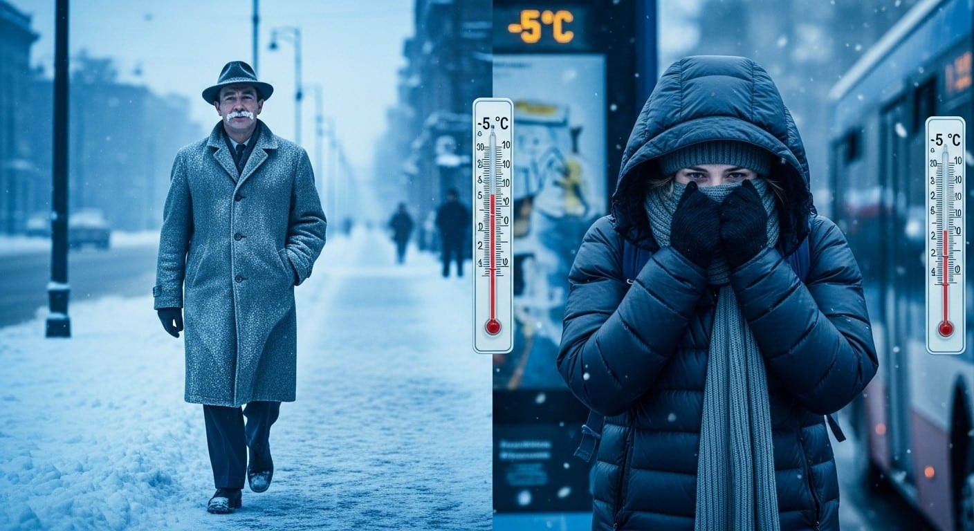 En 1950, on bravait l'hiver sans broncher. Aujourd'hui, on grelotte dès novembre. Mode de vie, chauffage, vêtements... Découvrez pourquoi nous sommes devenus si frileux face au froid.