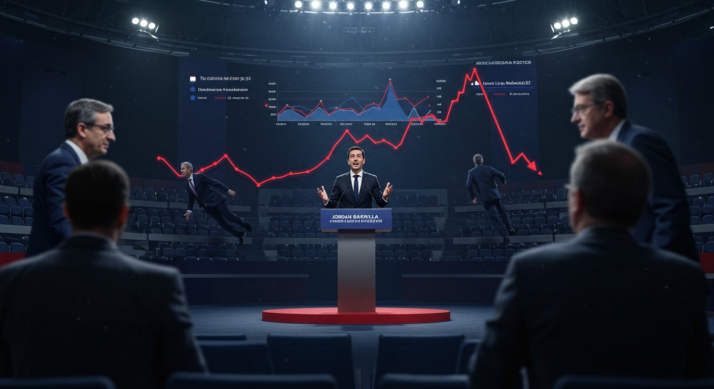 Découvrez les derniers sondages pour 2027 : Bardella en tête au 1er tour, Philippe, Glucksmann et Mélenchon chutent au second. Analyse complète des dynamiques politiques.