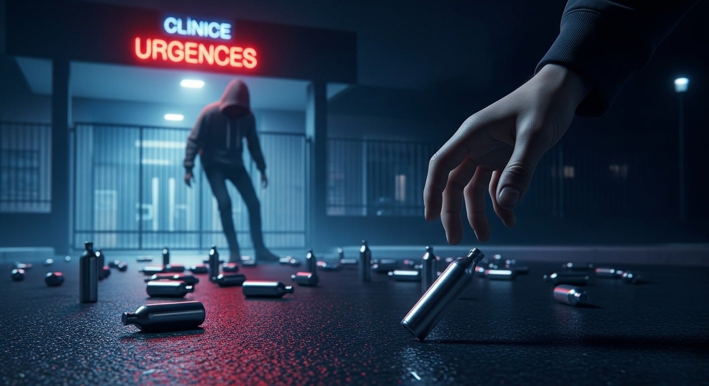 Découvrez pourquoi un patron de cliniques déclare la guerre au « gaz hilarant ». Paralysies, décès, addiction : les ravages du protoxyde d’azote explosent chez les ados. Une association vient de naître pour alerter.