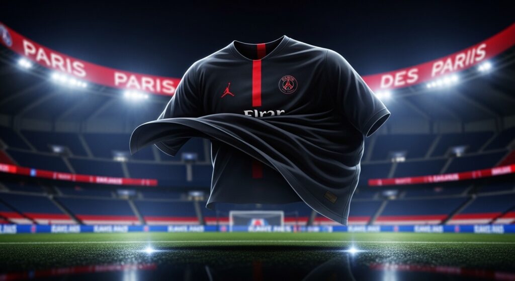 PSG 2025-2026 : Fuites du 4e Maillot Noir Jordan