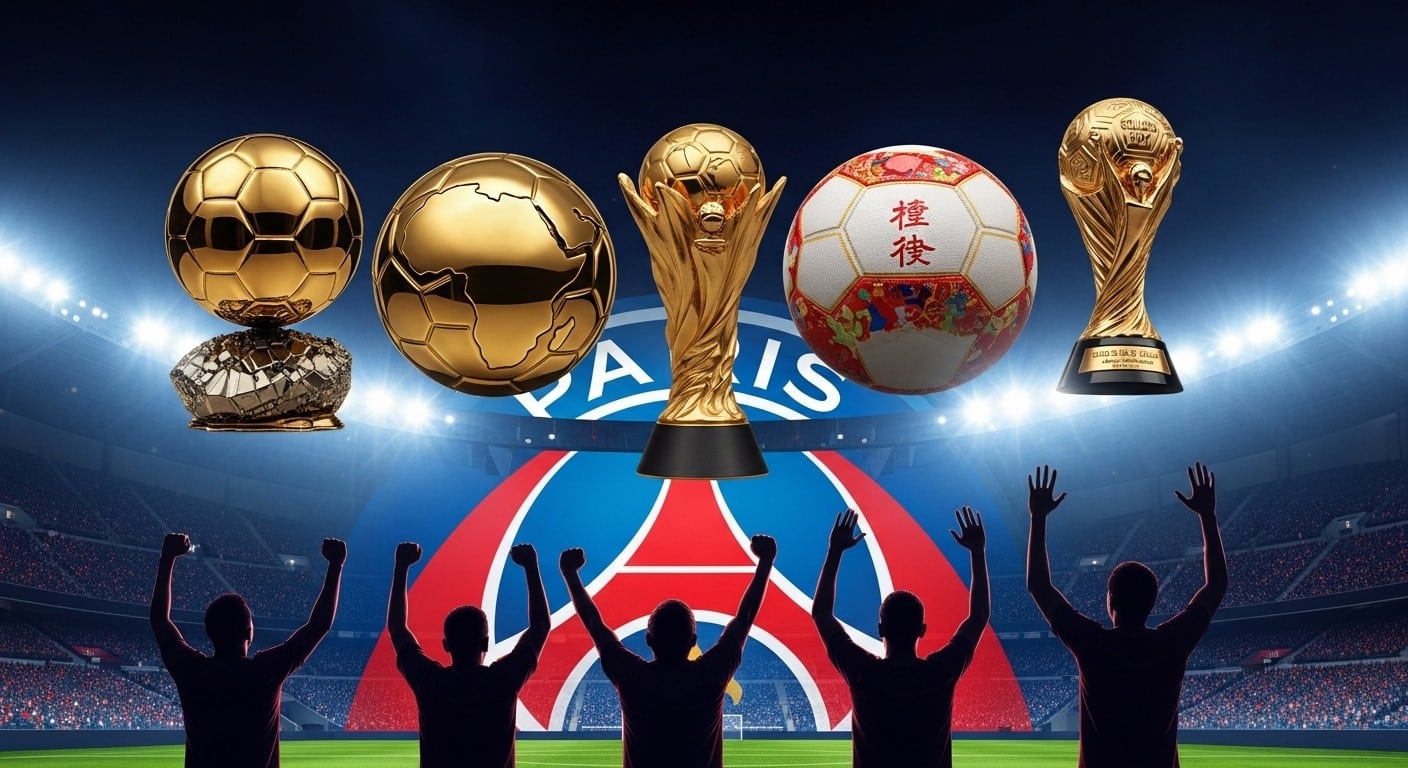 Découvrez pourquoi le PSG vient d'entrer dans l'histoire en remportant le Ballon d'Or France Football, africain, asiatique et bientôt jeune : un exploit jamais vu !