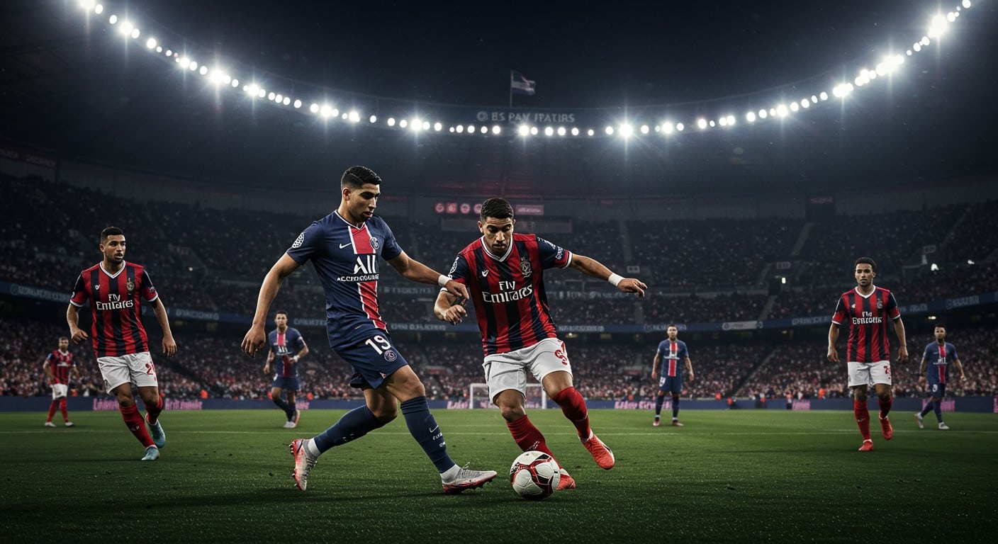 Découvrez pourquoi le PSG, leader en Ligue 1, doit accélérer face à Nice avant le choc contre Bayern. Analyse des blessures, rotation et enjeux cruciaux.