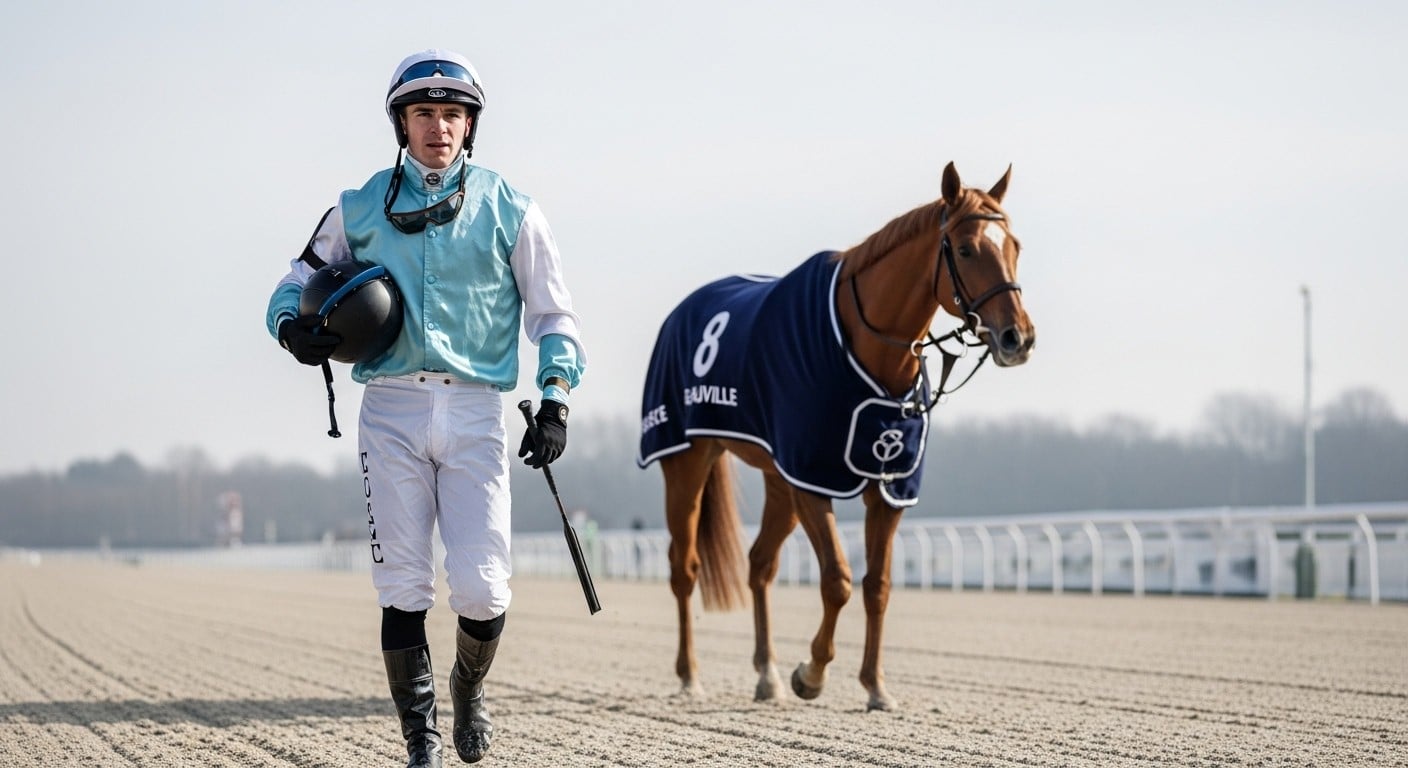 Après sept mois d’arrêt pour blessure, Thomas Trullier revient motivé que jamais sur Don’t Shut Me Down (n°8) dans le Quinté du 25 novembre à Deauville. Portrait d’un jockey déterminé à reconquérir le haut niveau.