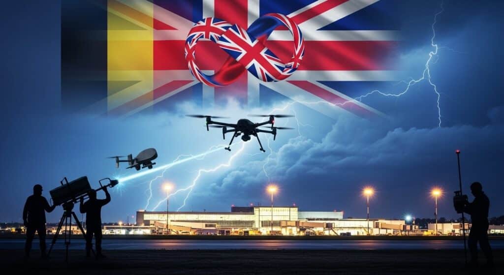 RAF Aide Belgique Contre Drones Intrusifs