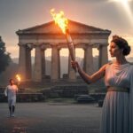 Relais Flamme Olympique 2026 : Départ Pluvieux d’Olympie