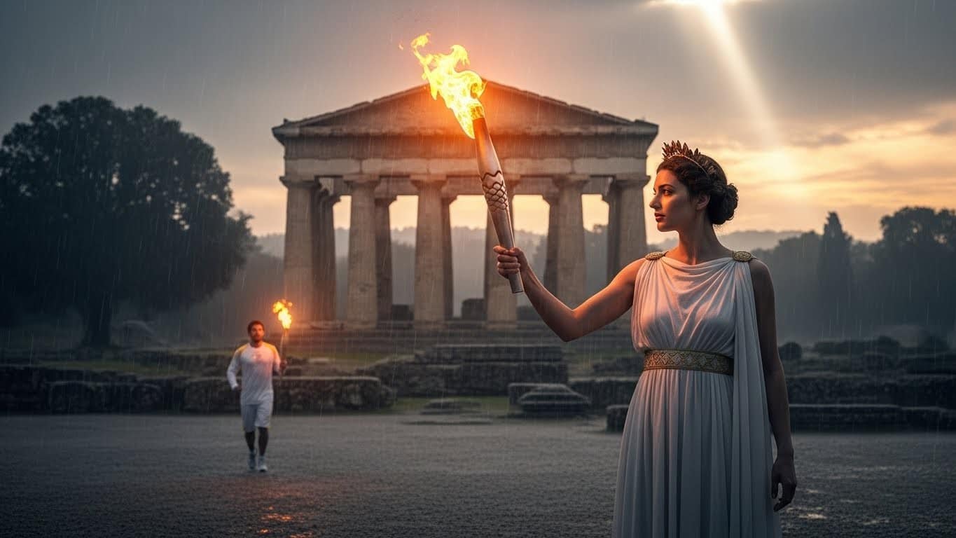 La flamme des JO d'hiver Milan-Cortina 2026 s'est allumée à Olympie malgré la pluie. Parcours, symboles forts et message de paix : tout savoir sur ce relais historique qui débute sous tension.