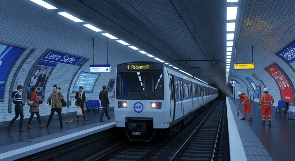 RER C Invalides Réouverture Après Incendie