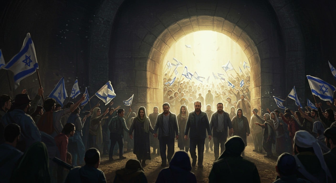 Découvrez le retour émouvant des derniers otages du Hamas en Israël, après 738 jours d'enfer. Leur réintégration poignante et l'espoir qui renaît dans l'État hébreu, un récit captivant à lire absolument.