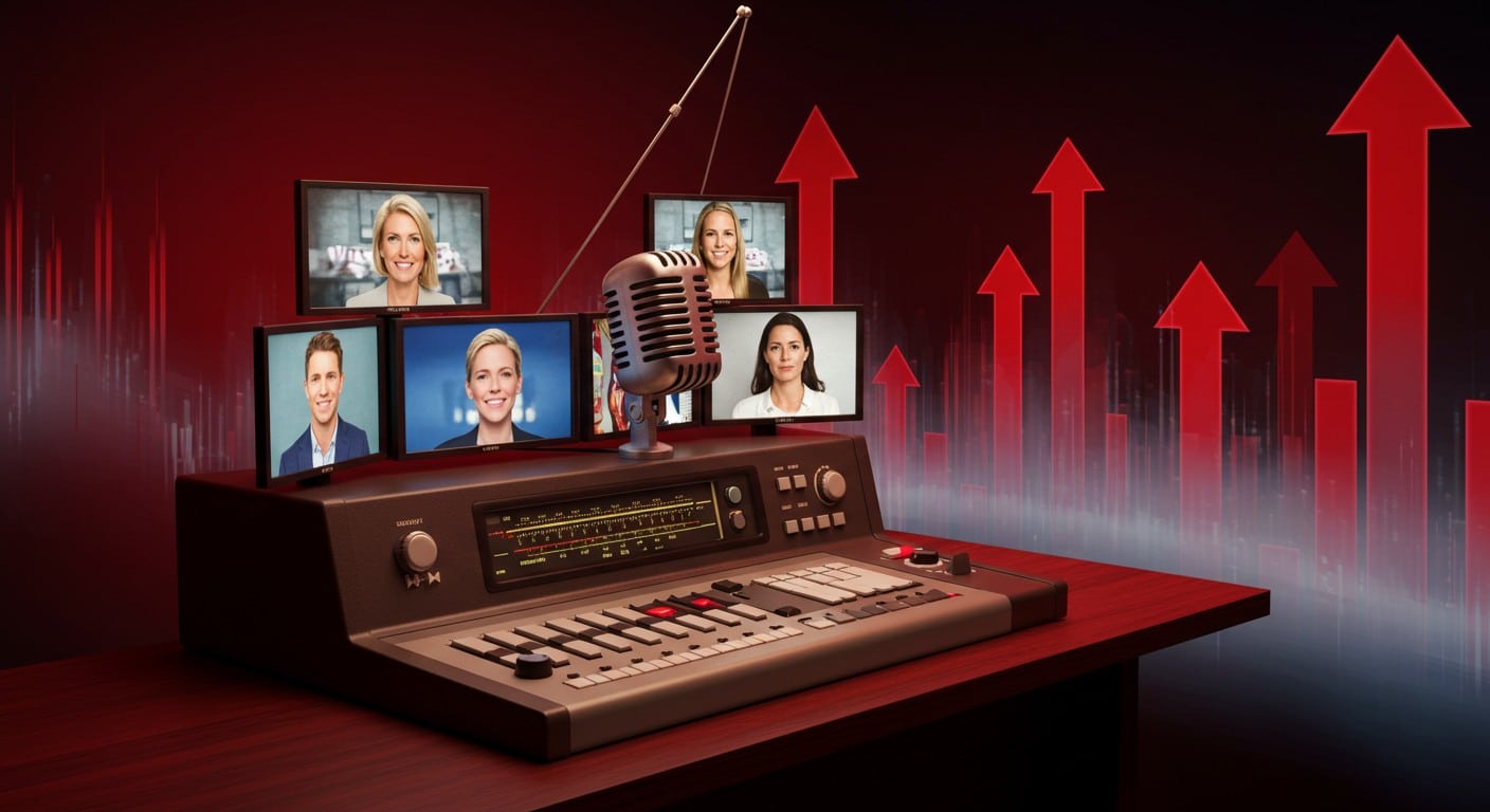 Découvrez comment une radio leader recrute stars TV et renouvelle sa grille à coût zéro. Stratégies malines pour contrer la baisse d'auditeurs et viser le rebond.