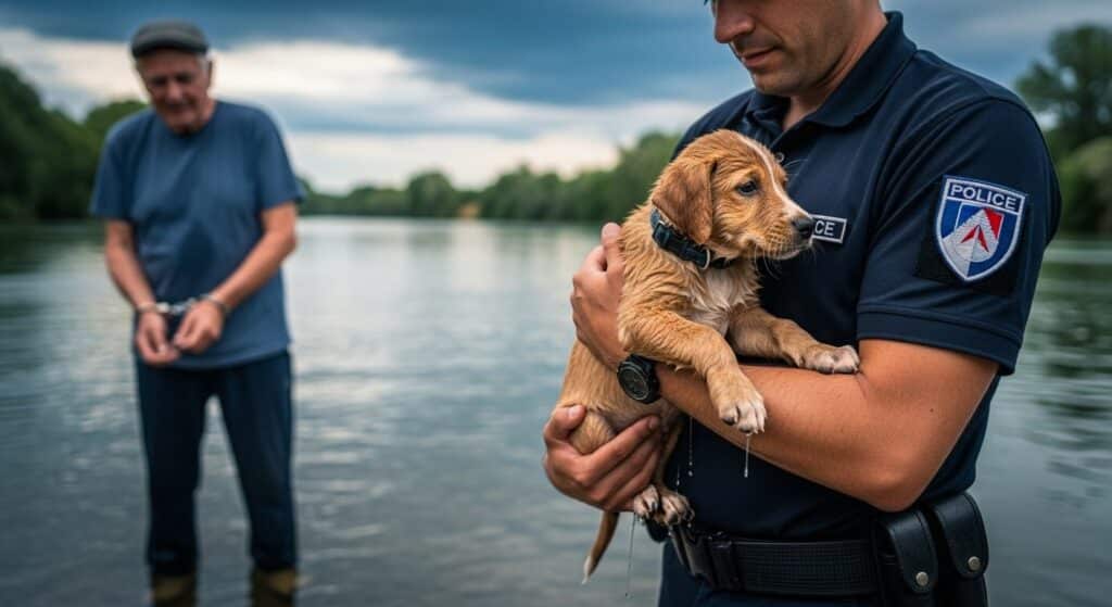 Sauvetage In Extremis d’un Chiot par les Gendarmes