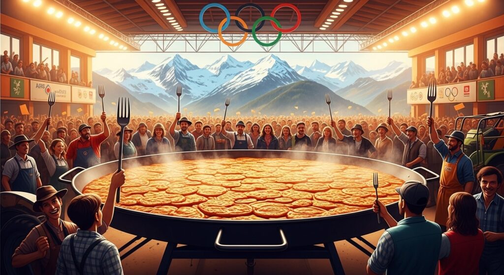 Savoie Bat Record Tartiflette Géante 2,4 Tonnes