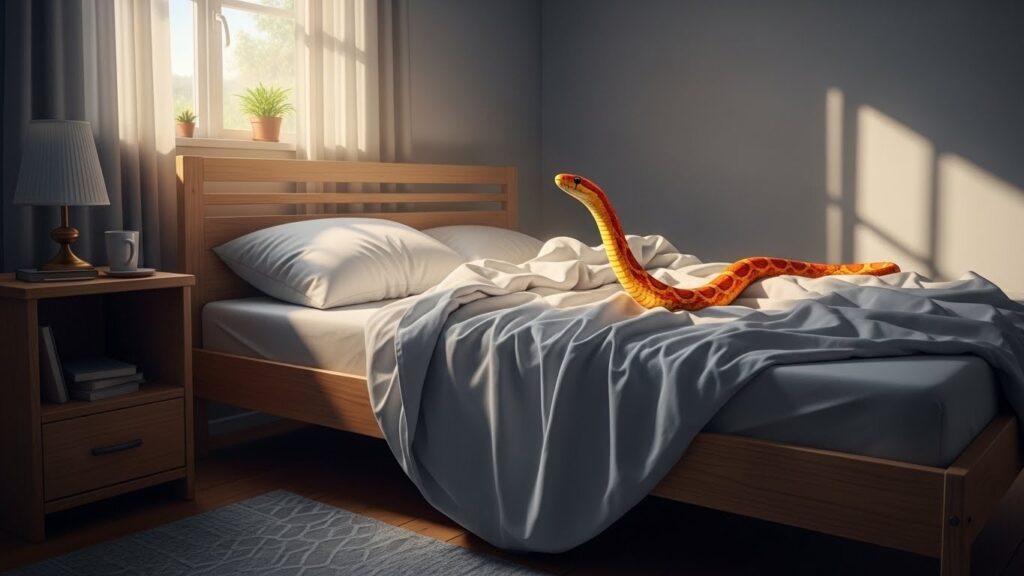 Serpent dans le Lit : Il a Dormi Toute la Nuit à Côté de Moi
