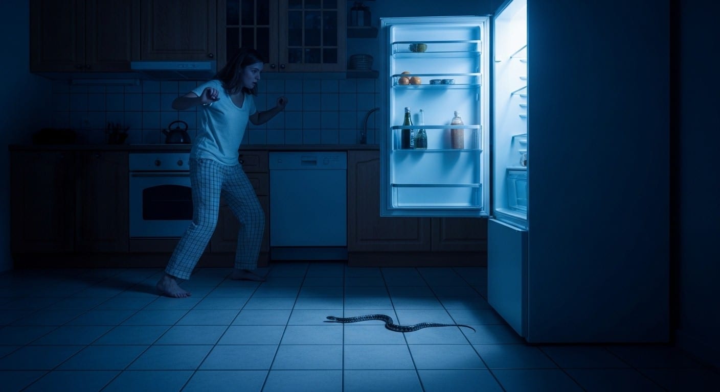 Une Américaine découvre un serpent dans sa cuisine en pleine nuit, un mois après son emménagement. L’animal appartenait à l’ancien locataire disparu depuis trois mois… Une histoire insolite qui finit bien !