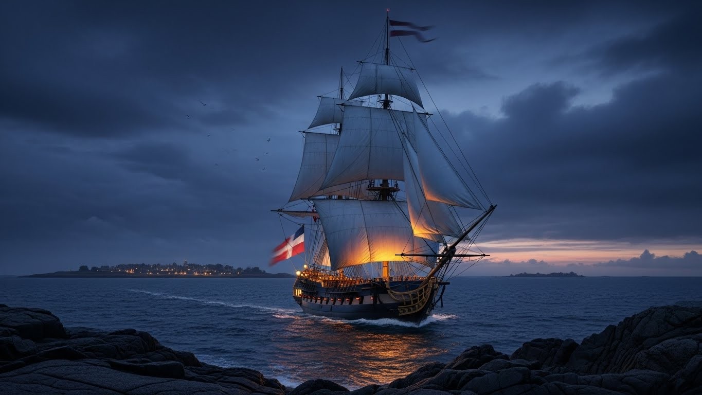 Interdite dans tous les ports européens depuis la guerre en Ukraine, la réplique de la frégate de Pierre le Grand organise une coûteuse croisière en Bretagne. Provocation ou simple business ? Décryptage complet d’un dossier brûlant.