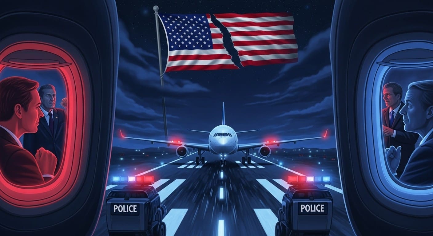 Découvrez comment un passager traitant des élus de fascistes a failli bloquer un vote crucial sur le shutdown US le plus long. Incident aérien, retards et fin de paralysie budgétaire.