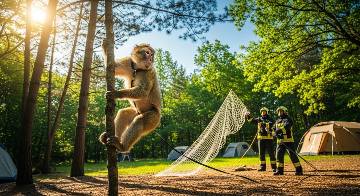 Découvrez l'intervention insolite des pompiers pour capturer un magot évadé dans les Yvelines. Espèce menacée, trafic animalier : plongée dans cette affaire captivante.