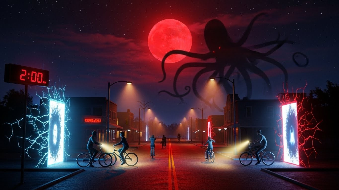 Découvrez mon avis sans spoiler sur les 4 premiers épisodes de la saison 5 de Stranger Things. Un retour explosif à Hawkins, des ados devenus adultes et un démarrage qui donne des frissons dès 2h du matin !