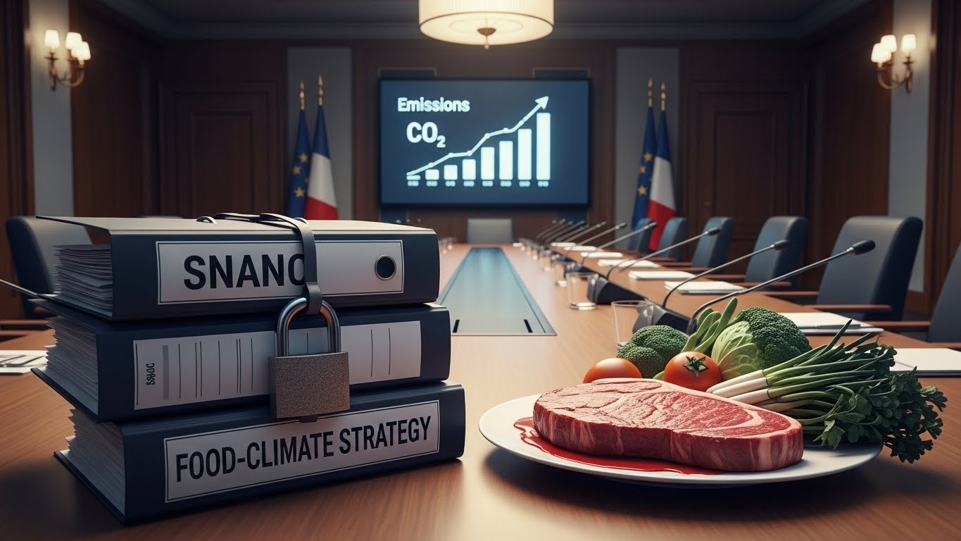 Décryptage complet de la suspension surprise de la stratégie alimentation-climat par le gouvernement. Lobbies, viande, ultra-transformés : pourquoi ce texte attendu depuis 2 ans reste bloqué ?