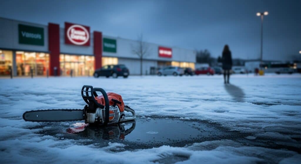 Suicide Tronçonneuse Gap : Drame Choquant Parking