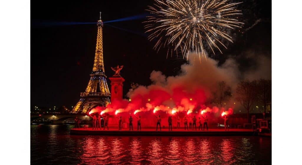Supporters Marocains À Paris : Feux Et Fumigènes