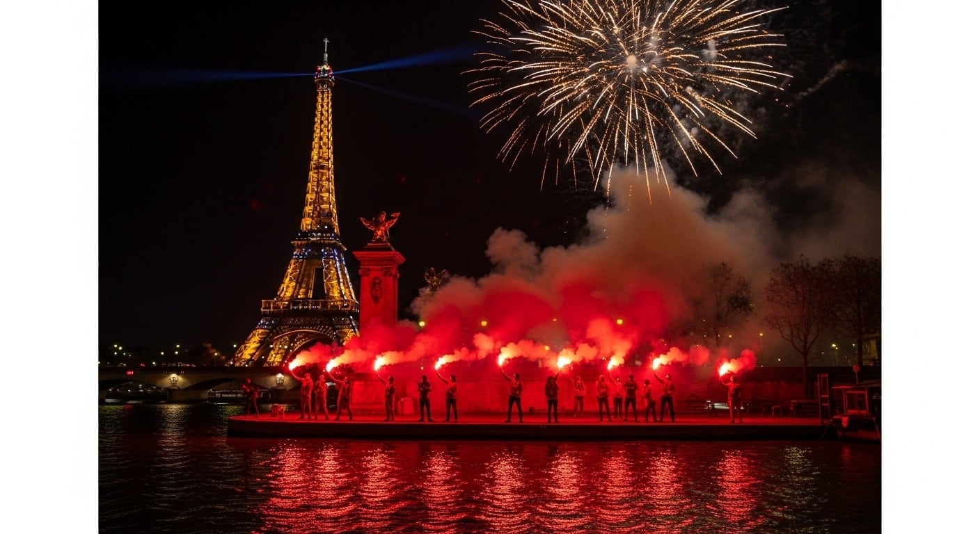 Découvrez comment des fans d’un club marocain ont illuminé Paris avec fumigènes et feux d’artifice pour leurs 20 ans. Une célébration inattendue près de la Tour Eiffel !