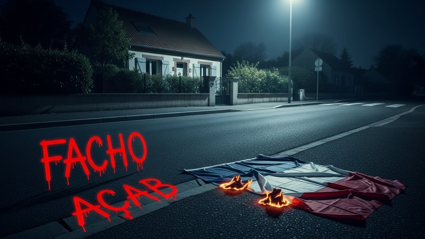Découverte choquante de tags « Facho » et « ACAB » devant une maison des Yvelines après la présence d’un drapeau français. Une famille ordinaire visée pour un symbole national ?