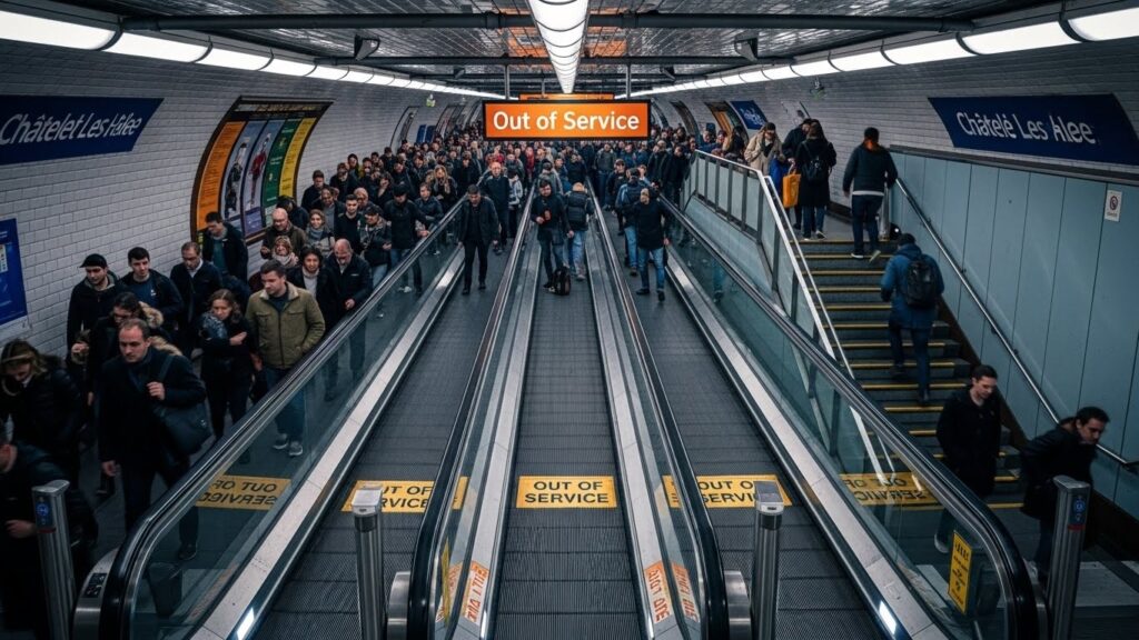 Tapis Roulants Châtelet Arrêtés 6 Mois : La Galère