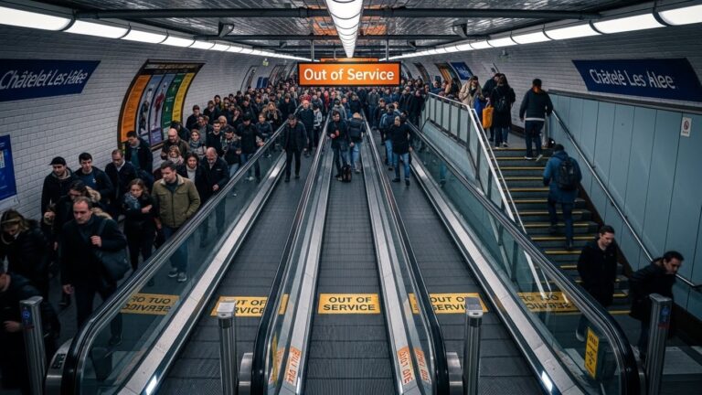 Tapis Roulants Châtelet Arrêtés 6 Mois : La Galère