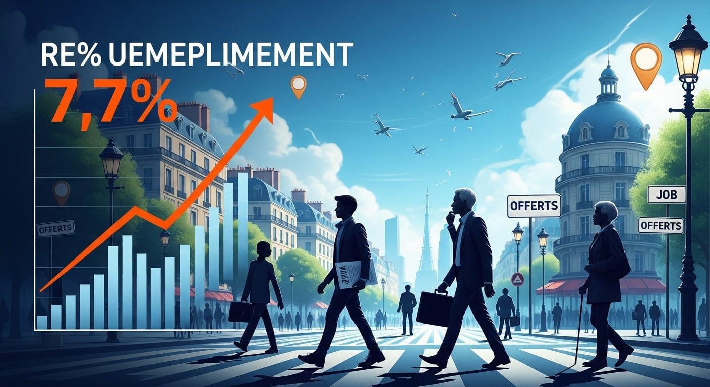 Le taux de chômage grimpe à 7,7 % au 3e trimestre en France, +0,1 point. Découvrez les chiffres clés, impacts par âge et perspectives économiques dans cette analyse détaillée.