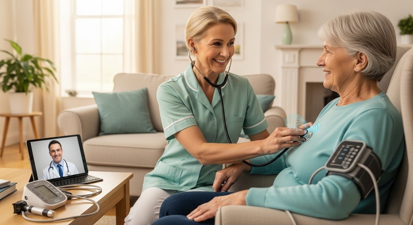 Découvrez comment Chartres révolutionne la télémédecine avec des infirmières au domicile des patients. Une consultation médicale presque comme en vrai, 100 % remboursée, face aux déserts médicaux.