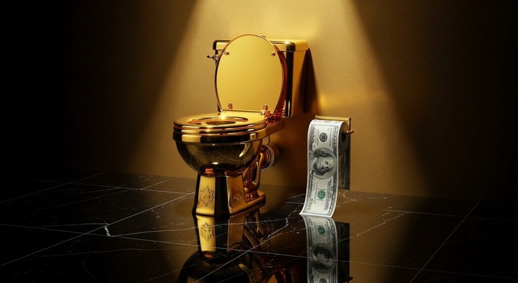 Toilettes en Or de Cattelan Vendues 12 Millions