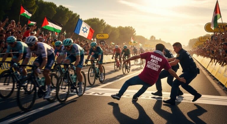 Tour de France Perturbé : Amende pour le Militant Propalestinien