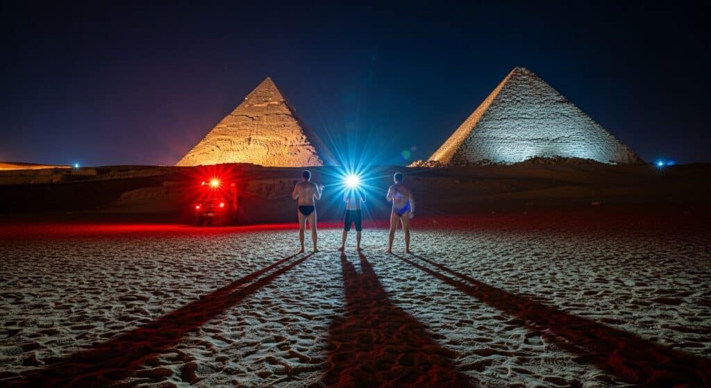 Touristes Nus à Khéops : Arrestation Insolite