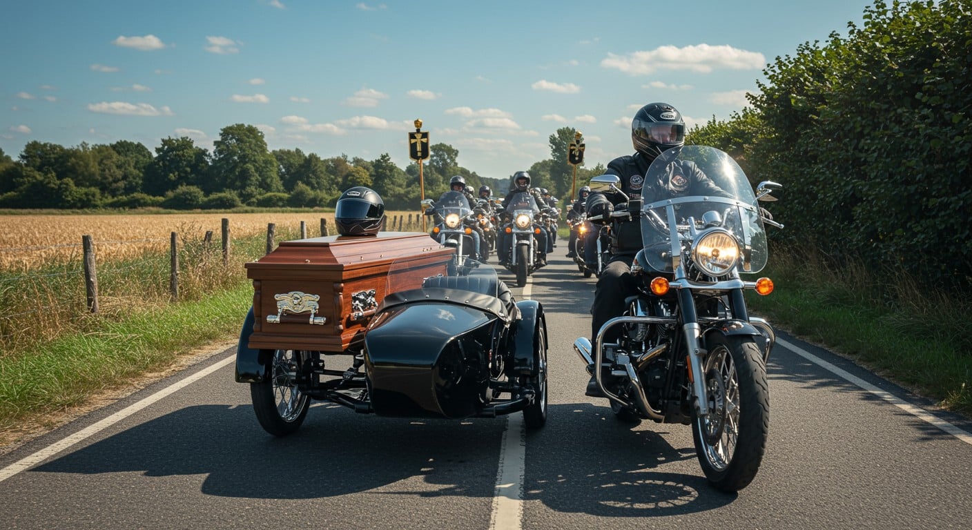 Découvrez comment une entreprise en Eure-et-Loir transporte les défunts en moto avec side-car. Une option atypique pour obsèques personnalisées qui séduit les motards.
