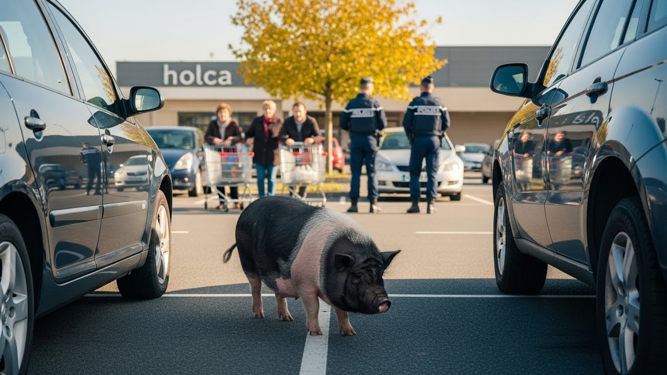 Une truie vietnamienne sème la panique sur le parking d’un centre commercial dans l’Allier. Comment est-elle arrivée là ? L’histoire insolite qui a fait sourire tout un département.