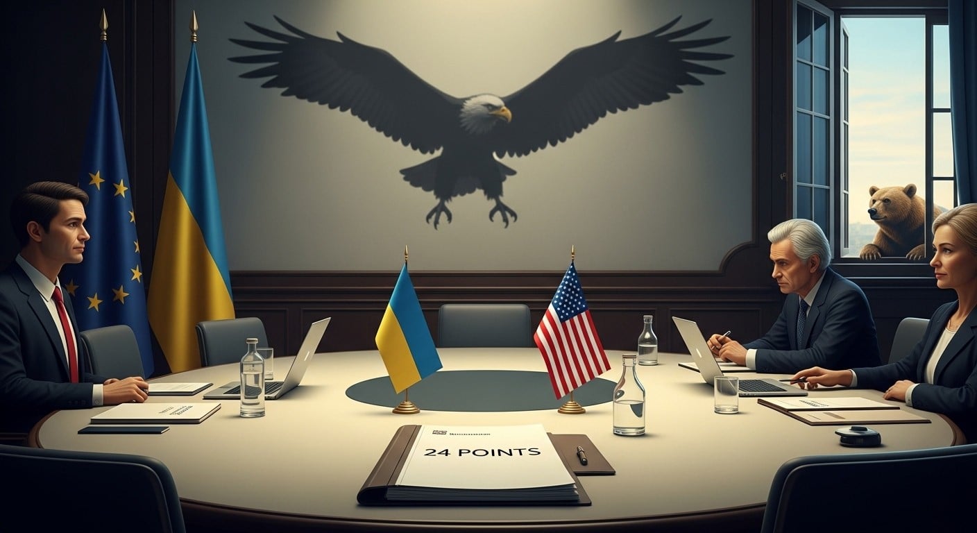 Face au plan de paix pro-russe de Trump, Paris, Berlin et Londres contre-attaquent avec 24 points. Vont-ils réussir à infléchir le président américain sans le braquer ? Décryptage complet.