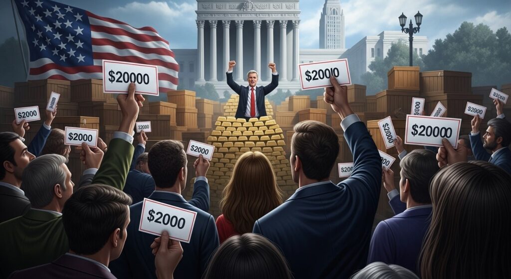 Trump Promet Chèque 2000$ Grâce aux Droits de Douane